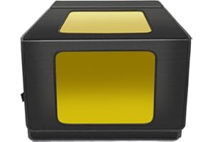 OUYANG CNC Fräsmaschine Gehäuse, 530x480x410mm klappbarer Gehäuseschutz mit Abluftöffnung, feuerfest, wasserdicht und schalldicht für 3018 Fräsmaschinen Modelle