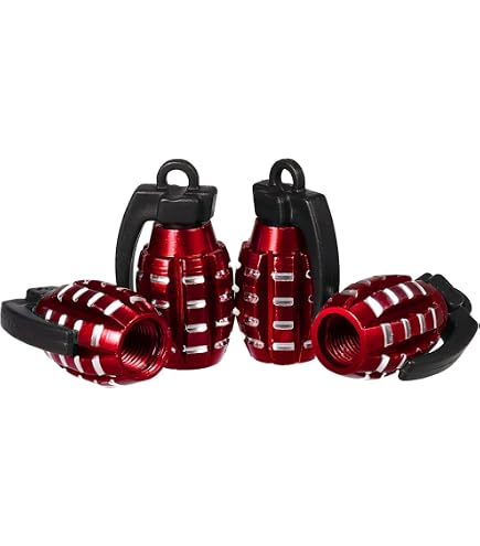 Bouchons De Valve Custom Crâne Chrome - Paire Pour Vélo, Auto, Moto, Quad