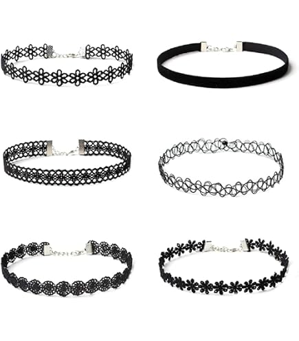 ZKGYUS 24 Pezzi Collane Elastiche Girocollo Tatoo, Collana Arcobaleno Collane Girocollo Gioielli Moda Gioielli Moda,Collane Strette al Collo Elegant per Ragazze, Bambina, Donna