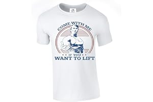 D&H CLOTHING UK Camiseta de entrenamiento con texto en inglés "Come with Me If You Want to Lift Terminator" Arnold Schwarzenegger