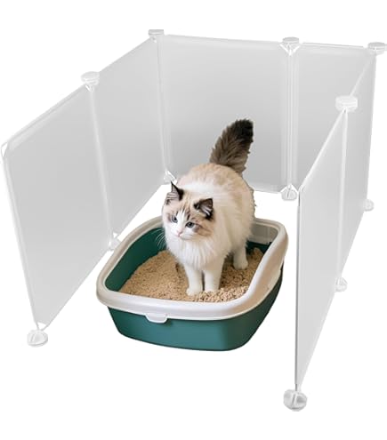 Katzentoilette Spritzschutz Set - 6-teilig Gegen Pinkel-Unfälle