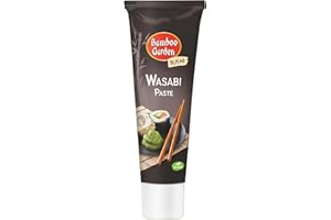 ‎BAMBOO GARDEN Bamboo Garden - Wasabipaste | Scharfer Würzpaste für Lachs, Thunfisch und Sushi | Vegan | 45 g in der Tube