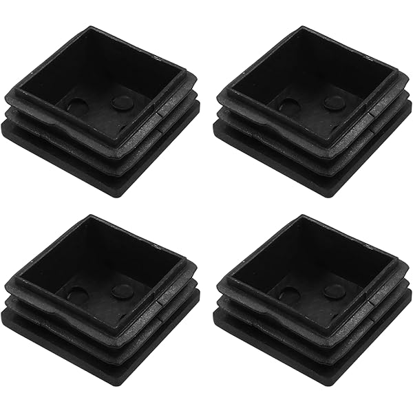 Pack Of 4) Genuine CAPLUGS USA Snap In Rectangular 3 X 2" | 10-14 Ga Steel Pipes/Rods | 2x3 Inches (2.73"-2.83" L - 1.74"-1.83" W ID) Fence Post Finishing Inserts | Fitness Equipment End Plugs - View #3