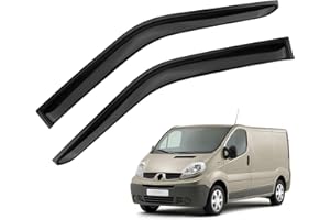 Opaltool Deflettori D'aria Auto Adatto per Renault Trafic Nissan Primastar O-pel Vivaro 2001-2014, 2 Pezzi Deflettori del Vento per Auto