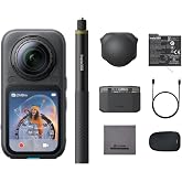 Insta360 X6 Essentials Bundle - 1/1.1'' Sens&ouml;rl&uuml; 8K 360 Kamera | Aksiyon Kamera, &Ccedil;ift &Ouml;zel Kare 1/1.1 "Sens&ouml;rler, &Uuml;&ccedil;l&uuml; AI Chi