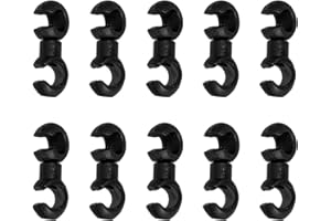 Lixada 10 Uds Clips de Cable de Bicicleta Ganchos Giratorios MTB Desviador de Bicicleta Cable de Cambio Cable de Freno Carcasa Soporte de Fijación Organizador