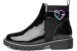 Walkright Liana Girls Black Patent Chelsea Boot