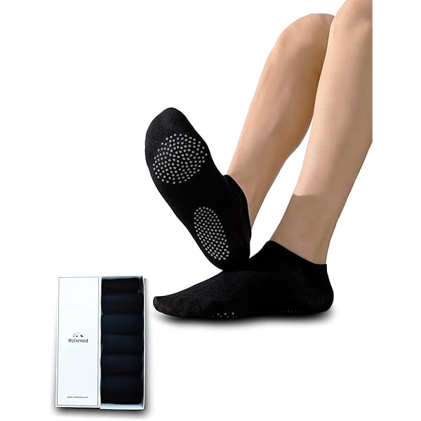Anti-Rutsch Yoga Socken Mit Herz-Grip - Bequem Für Pilates & Barre