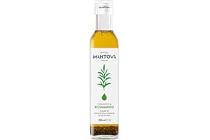 Olio Extra Vergine Aromatizzato al Rosmarino - Prodotto 100% ITALIANO – Olio di Oliva di Categoria Superiore - Estratto a freddo - Alta Qualità Fratelli Mantova dal 1905