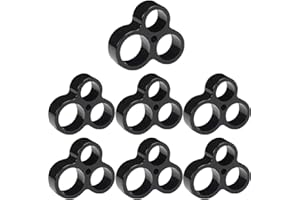 easyBee 7-częściowy zestaw ochraniaczy na ścianę do drzwi – odporne na uderzenia i zarysowania, silikonowe zabezpieczenie drzwi do drzwi pokojowych – odbojniki ścienne – czarne