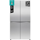 Hisense RQ5P640SSSD &ndash; American Refrigerator 4 Doors, Width 91 cm | Free Inst., AlxWxFn 179x91x72.5cm, 647L, Inox, WiFi, Inver