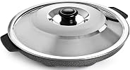 SUNDRY Non-Stick 12 Cavity Appam Patra/Maker with Stainless Steel Lid