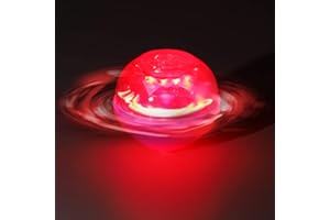 Ulikey Jouets Lumineux LED, 8 Pièces Gyroscope Lumineux Coloré, Petites Toupie Coloré, Mini Spinning Top Gyroscope, Clignotant Jouet pour Enfants Fête d'anniversaire Faveurs (8pcs)