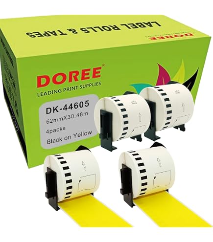 Beschriftungsband Brother Alternative Etikettenrolle Für Brother DK-11209 – XL-Kapazität, Verbesserte Farbwiedergabe Etiketten Drucker Brother