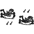 MUXSAM Bicycle Disc Mechanical Brake Calipers Rear disc brake,Universal Outdoor Cycling Bike Brake Rear Caliper,F160 R140 F180 R160 Black Aluminum Alloy