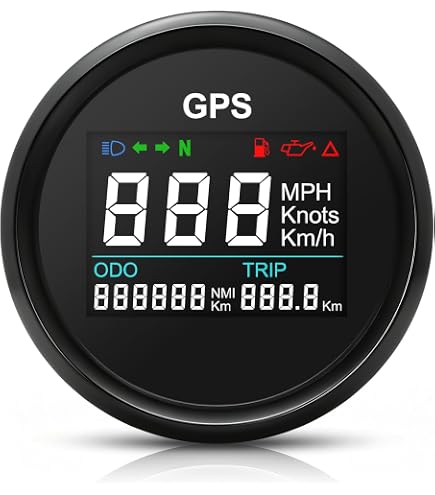 GPS-snelheidsmeter En Kilometerteller – 2,36 Inch LCD-scherm, DC10-24V, Voor Auto, Motor, ATV, UTV En Boot – Incl. Montagebeugel 5 miniatura