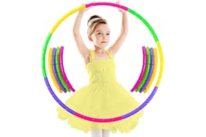 TAIMEIMAO Hula Hoop per bambini,Hula Hoop Fitness, Cerchio di Fitness Rimovibile, Cerchio di Fitness Splicing, Hula Hoop per Ginnastica da dimagrire