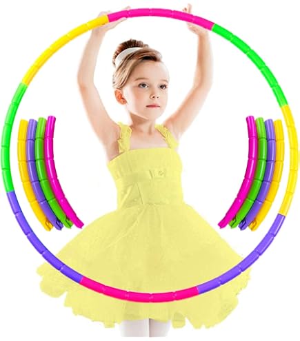 ZITFRI Cerceau Hula Détachable Cerceau Hoop Fitness de 8 Sections