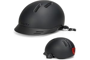 Bike Helmet Exclusky Bicycle Helmet with USB Light, Adult Bike Helmet Men Women Urban Commuter Cycle Helmet Adjustable Size 56-61cm