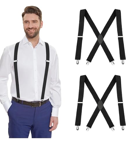 Bretelle Uomo Trimming Shop 35mm - Regolabili E Elasticizzate, Clip Resistente - 2