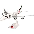 Herpa Snap-fit airplane model Emirates Airbus A380, new 2023 colors - A6-EOE on scale of 1 : 200, plastic miniature with pedastal, model building, collectors edition
