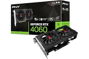 PNY GeForce RTX™ 4060 8GB XLR8 Gaming VERTO Overclocked Dual Fan Edition DLSS 3