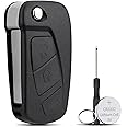 3 Buttons For Ford Ka Key Fob Replacement For Ford KA Key Cover For Ford KA MK2 Key Case Shell with CR2032 Battery