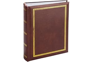 VICTORIA COLLECTION Album Photo Traditionnel pour Photos Format 10x15 - Album Durable pour 300 Photos avec des Espaces Supplémentaires pour des Notes Personnalisées | Facile à Remplir avec des Pochettes en Plastique