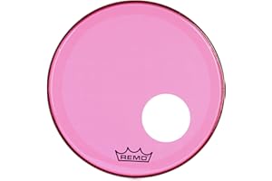 Remo Schlagzeugfell Colortone Powerstroke 3 clear ported 18" P3-1318-CT-PKOH pink