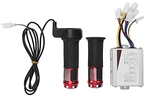 BuyWeek Kit Controller Scooter Elettrico, 24V 500W Kit Controller Motore Bici Elettrica in Lega di Alluminio Controller Motore Spazzola con Maniglia Dell'acceleratore