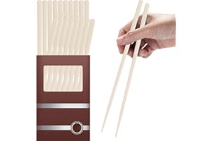 PYBBO 10 paia di bacchette in vetroresina, riutilizzabili lavabili in lavastoviglie, 24,5 cm, antiscivolo, per famiglia/hotel/ristorante, bastoncini giapponesi cinese/giapponesi, bianchi