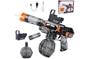 Dandin Electric Water Gun, 500cc Large Capacity Long Range Powerful Water Gun with Light Flash, Water Pistols for Kids and Adults, Automatic Squirt Water Guns, Summer Pool Beach Party Toys Gifts