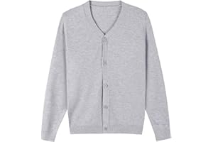 SMILING PINKER Cardigan Gilet Garçon Manches Longues V Cou Pulls en Tricoté Enfant
