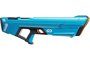 SpyraGO Pistolet à Eau électronique Automatique, portée de 9 mètres, Affichage LED, Charge Rapide, Jouet d'été