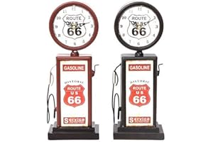 F&G SUPPLIES Farm and Garden Quirky retro Route 66 filling station gas petrol pump with clock! - Ideal for all Rock'n Roll fans!!
