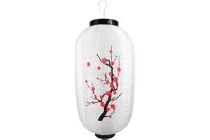 VALICLUD Lanterna Giapponese Impermeabile a Forma Di Fiore Di Prunus 19 Pollici Per Decorazioni Esterni Ristorante Sushi Izakaya E Feste a Tema