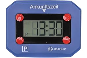 ‎CARTREND cartrend Digitale Parkuhr fürs Auto, elektronische Parkscheibe mit KBA-Zulassung, automatische Ankunftszeit, mit Display, zuverlässig, inklusive Batterie und 3M Klebepads