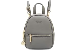 Katech Petit Sac à Dos Femme, Cuir PU Mini Sac à Dos pour Femme Portefeuilles Backpack, Petit Sac à Main pour Ados Filles Dames Femmes