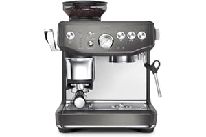 Sage - The Barista Express Impress - Macchina Caffè in Grani con Macinacaffè Integrato, Dosaggio e Pressatura Automatica (10 kg), Lancia Vapore Manuale per Latte Art - Acciaio Inox Nero