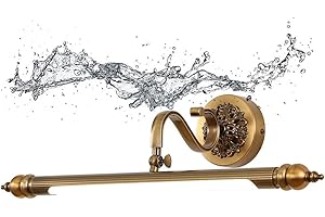 LANMOU Vintage LED Mirror Lights Bathroom, Neutral White 4000K Over Mirror Light Waterproof Wall Mirror Lamp Bath Mirror Lamps Fittings Overhead Mirror Cabinet Picture,8W/51.5CM