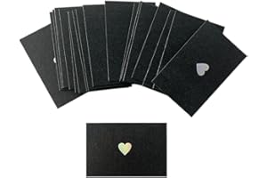 CZAKOMIX 40 PCS Mini Envelopes, Petite Enveloppe Mariage, Enveloppe Anniversaire, Enveloppes Cadeau, Pour NoëL, Thanksgiving, Mariage, Anniversaire, Fête(Noir Nacré)