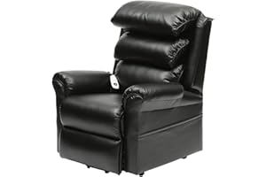 Aidapt Ecclesfield Riser and Recliner Electric Arm Chair With OKIN Motor for Safety, Easy to Work Remote Control and Hard Wearing Wipe Clean Material for Use in Lounge, Sitting Room and Bedrooms.
