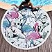 Produktbild Runde Strandtuch Picknickdecke Dicke Tapisserie Mit Quaste Urlaub Picknick Reise Yoga Matte Schwimmen Schal Wrap Sonnenbaden Blätter Camping Gym Sport Handtuch E