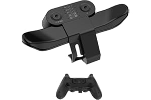 LEUUD Palettes pour Contrôleur PS4, Palette Manette pour PS4 Accessoires Bouton Arrière pour Contrôleur PlayStation 4, Fonction Turbo / 10 Mappages/Plug and Play, Paddle Strike pour Manette PS4