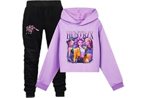 Moollyfox Huntrix - Felpa con cappuccio per bambini, con stampa, sportiva, casual, comoda, con cappuccio, regalo