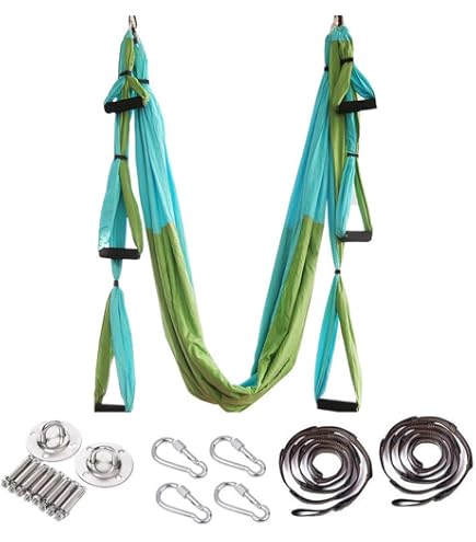 Kit Yoga Aérien OYA YOGA - Hamac Suspendu Complet Avec Accroche Porte Pour Pratique à Domicile