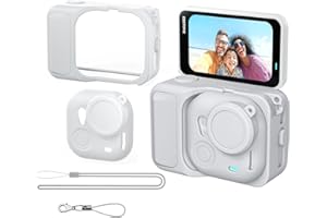 Honbobo Funda de Silicona para Insta360 GO Ultra, Funda Protectora Accesorios Silicone Protective Case para Insta360 GO Ultra (Grey)