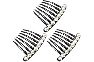 SOLUSTRE 3st Haarkamm Haarschmuck Haarspange Seite Seitenkämme Retro Kämmchen Chinesische Haarkamm Seitenkamm Vintage Haarkamm Haarkämmchen Einsteckkamm Haarkamm Clip Braut Einfach Südkorea