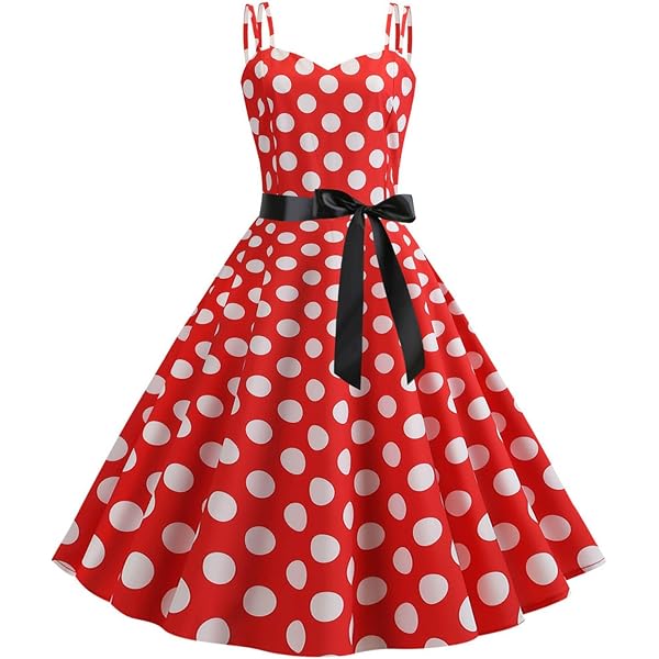 Abito Da Donna Anni '50 Swing – Taglia L (42/44) – Stile Rockabilly Star Celebrity – Bianco Con Cintura