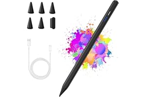 KBCASE Bolígrafo iPad 10, lápiz táctil para iPad 9/iPad Air 5/iPad 10.2, lápiz capacitivo para iPad Mini/Air/Pro, funcionarán todos los iPad desde 2018-2022, adsorción magnética, 5 puntas de repuesto